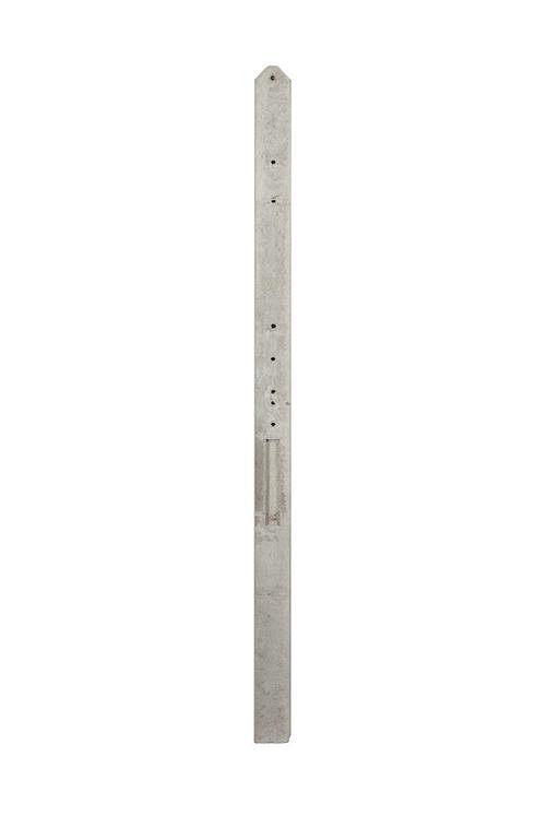 Betonpaal Recht 90cm hoog U190 Grijs 10x10x189cm