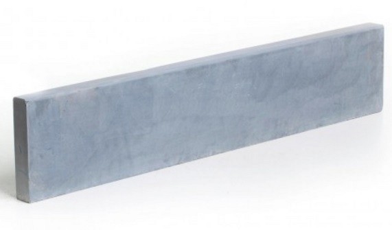 *Opsluitband Chinees Hardsteen licht gezoet getrommeld Grijs 6x15x100cm