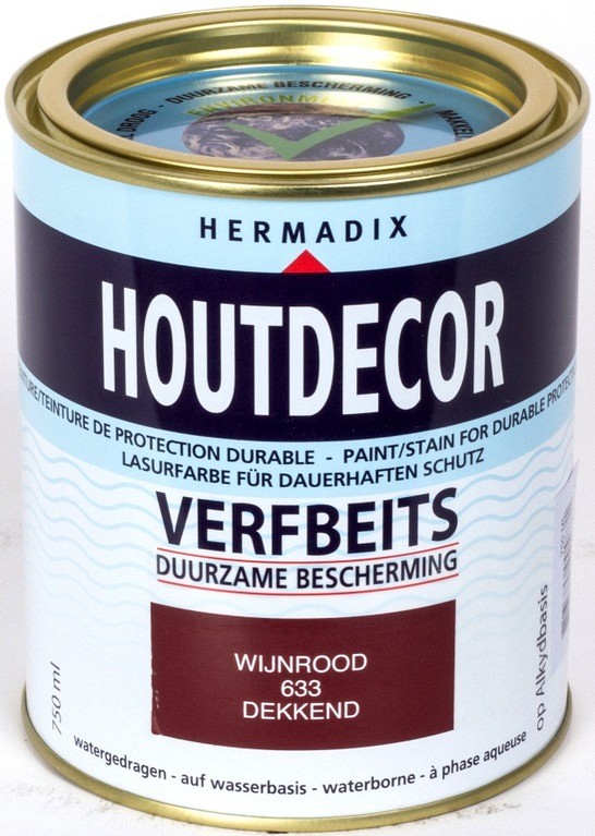 Houtdecor 633 wijnrood 750ml