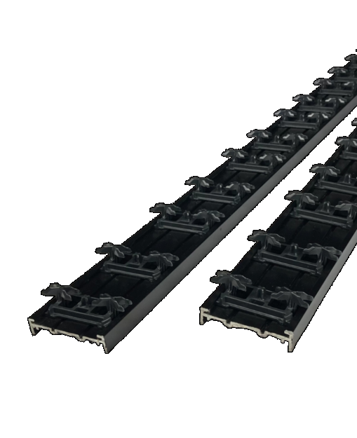 Aluprofiel Zwart t.b.v. Xclip 140mm (60x14x2300mm)