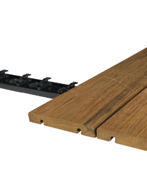 Thermo Fraké Xclip groef 20x140x1850mm Gevelbekleding