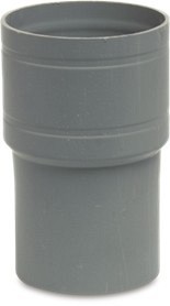 *PVC RWA verbindingstuk/mof 60mm grijs