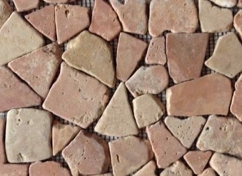 *Mozaiek Red Marble List 6x30cm