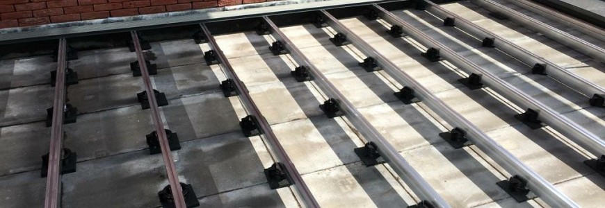 Onderconstructie vlonder met aluminium balken